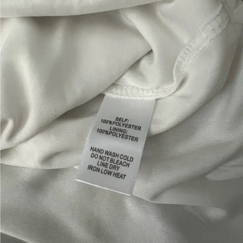 LULUS My Joy White Peplum Top Sz S - Picture 8 of 11